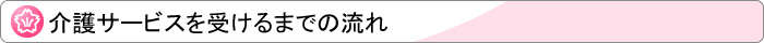 介護サービスを受けるまでの流れ